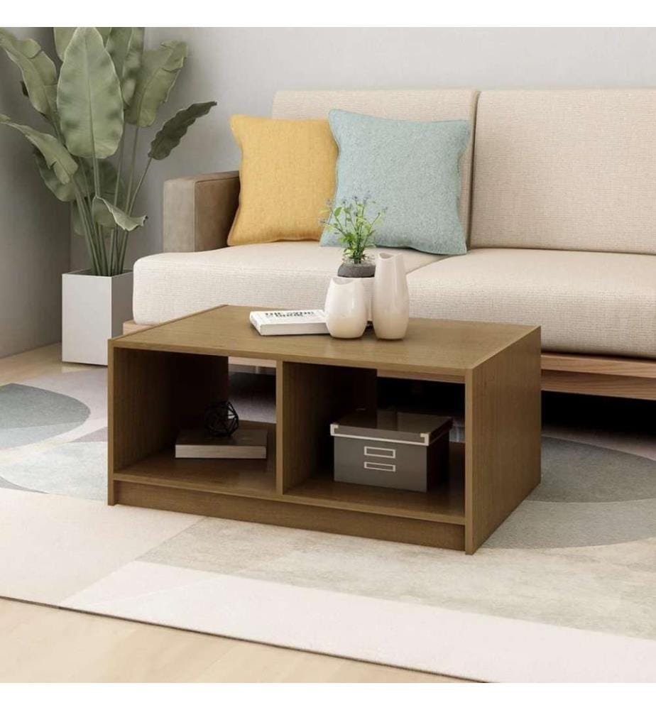 Couchtisch Honigbraun 75x50x33,5 cm Massivholz Kiefer