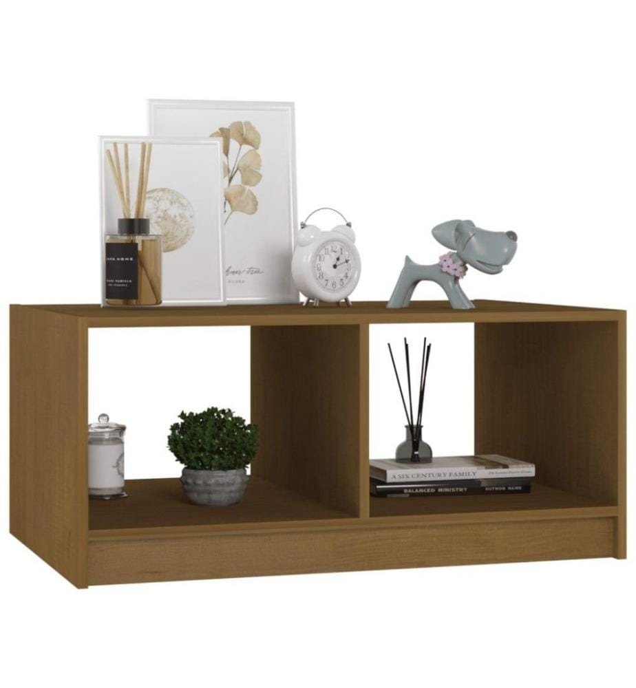 Couchtisch Honigbraun 75x50x33,5 cm Massivholz Kiefer