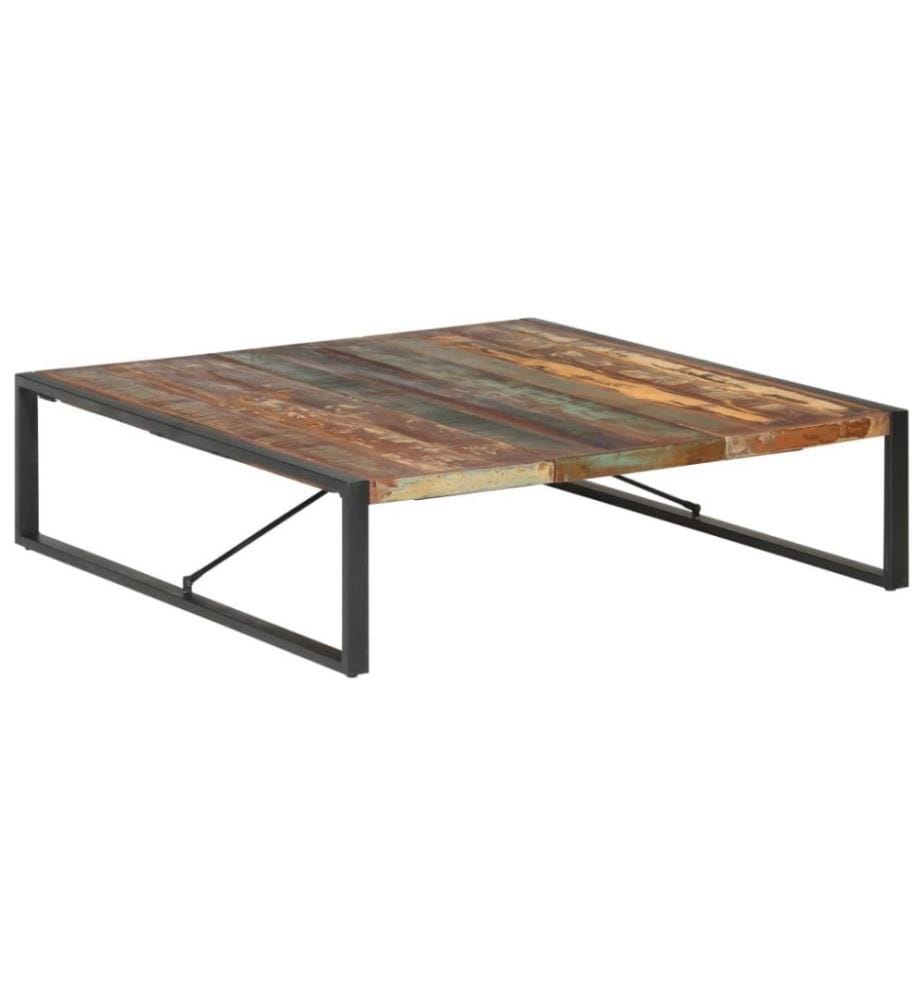 Couchtisch 140x140x40 cm Recyceltes Massivholz