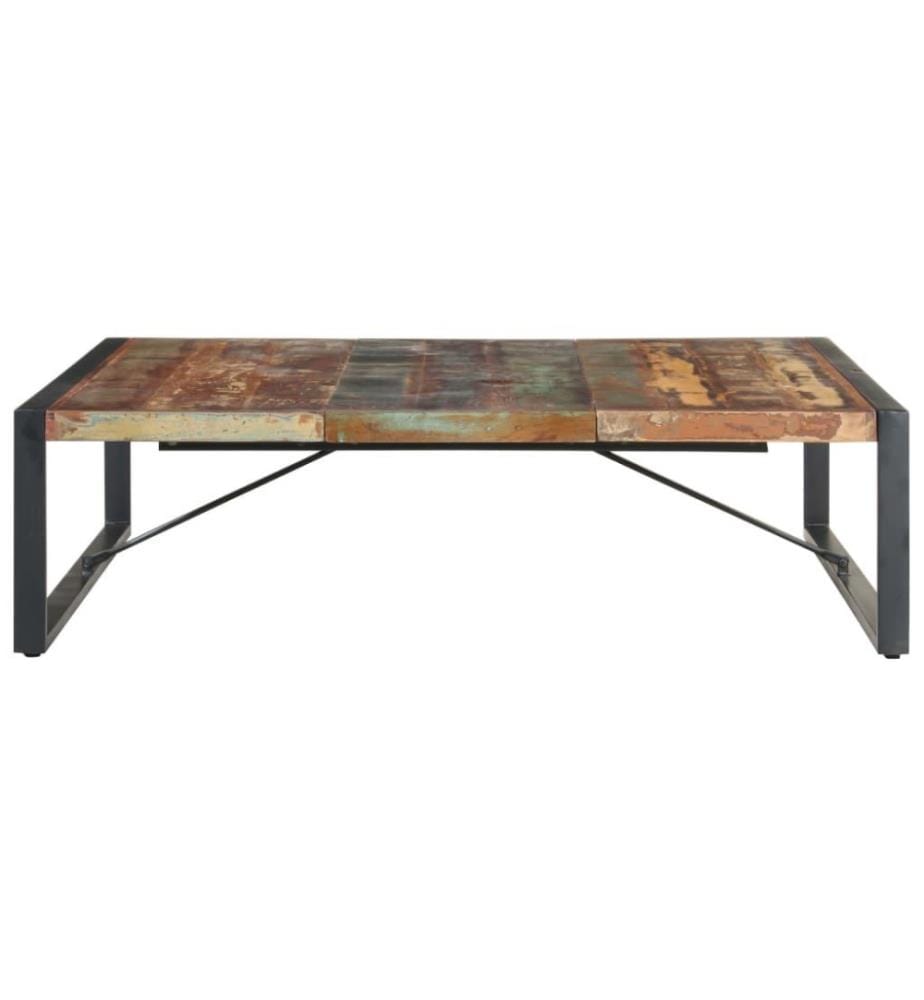 Couchtisch 140x140x40 cm Recyceltes Massivholz