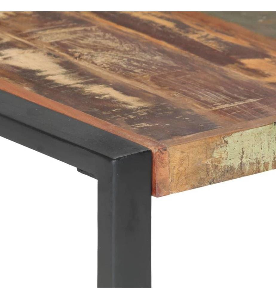 Couchtisch 140x140x40 cm Recyceltes Massivholz