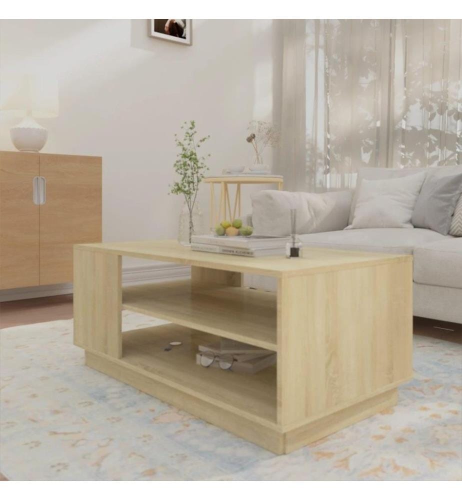 Couchtisch Sonoma-Eiche 102x55x43 cm Holzwerkstoff