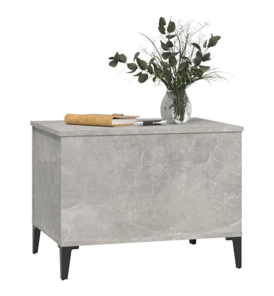 Table basse Gris béton 60x44,5x45 cm Bois d'ingénierie