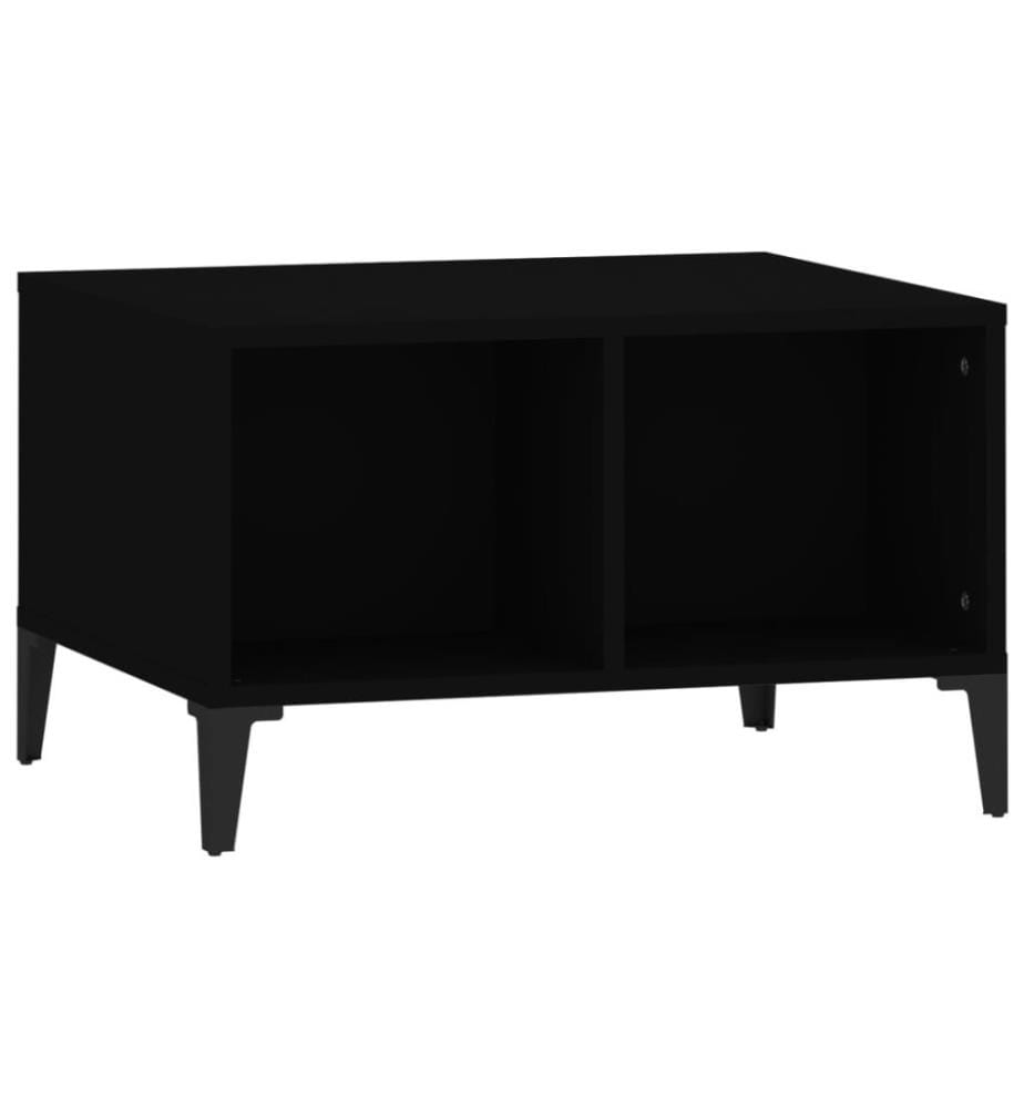 Couchtisch Schwarz 60x50x36,5 cm Holzwerkstoff