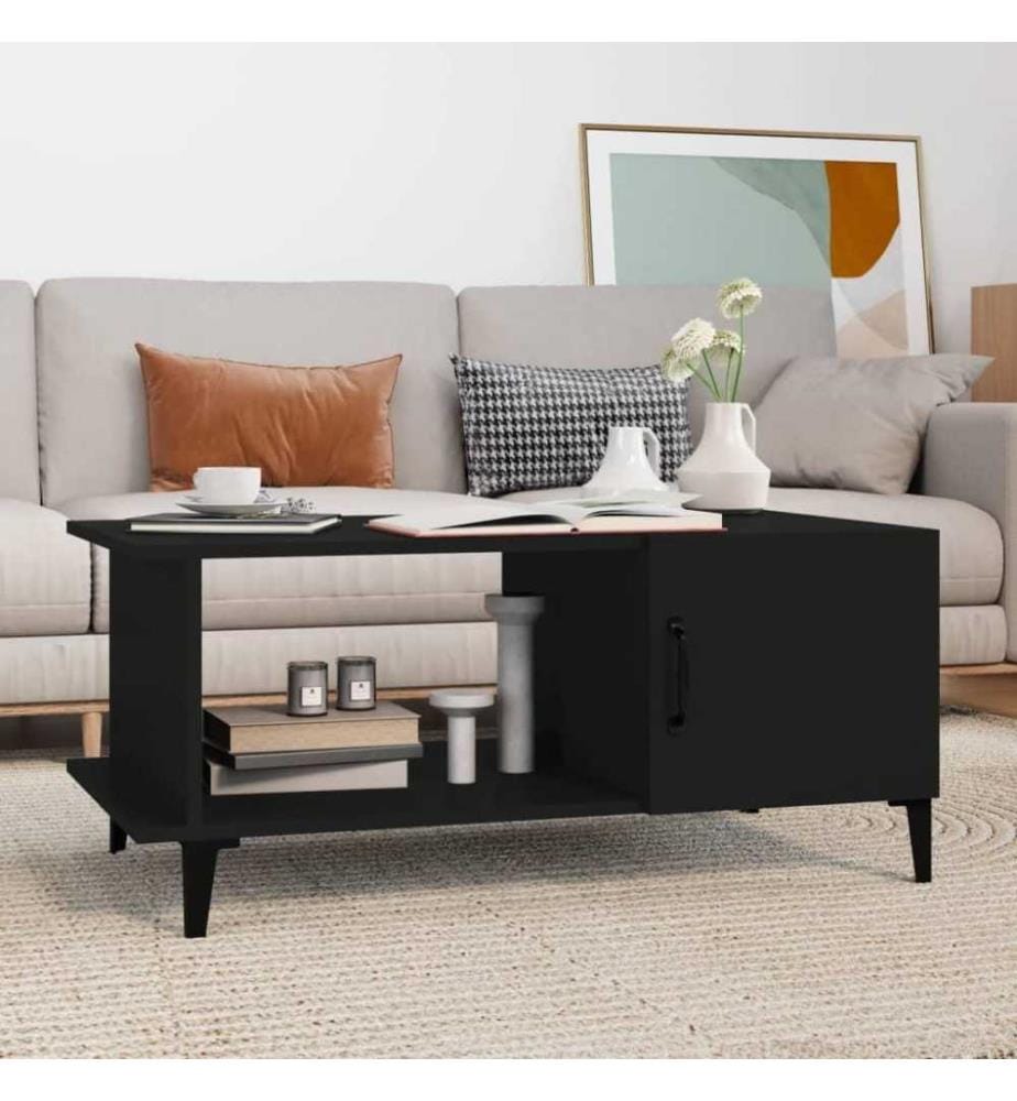 Couchtisch Schwarz 90x50x40 cm Holzwerkstoff