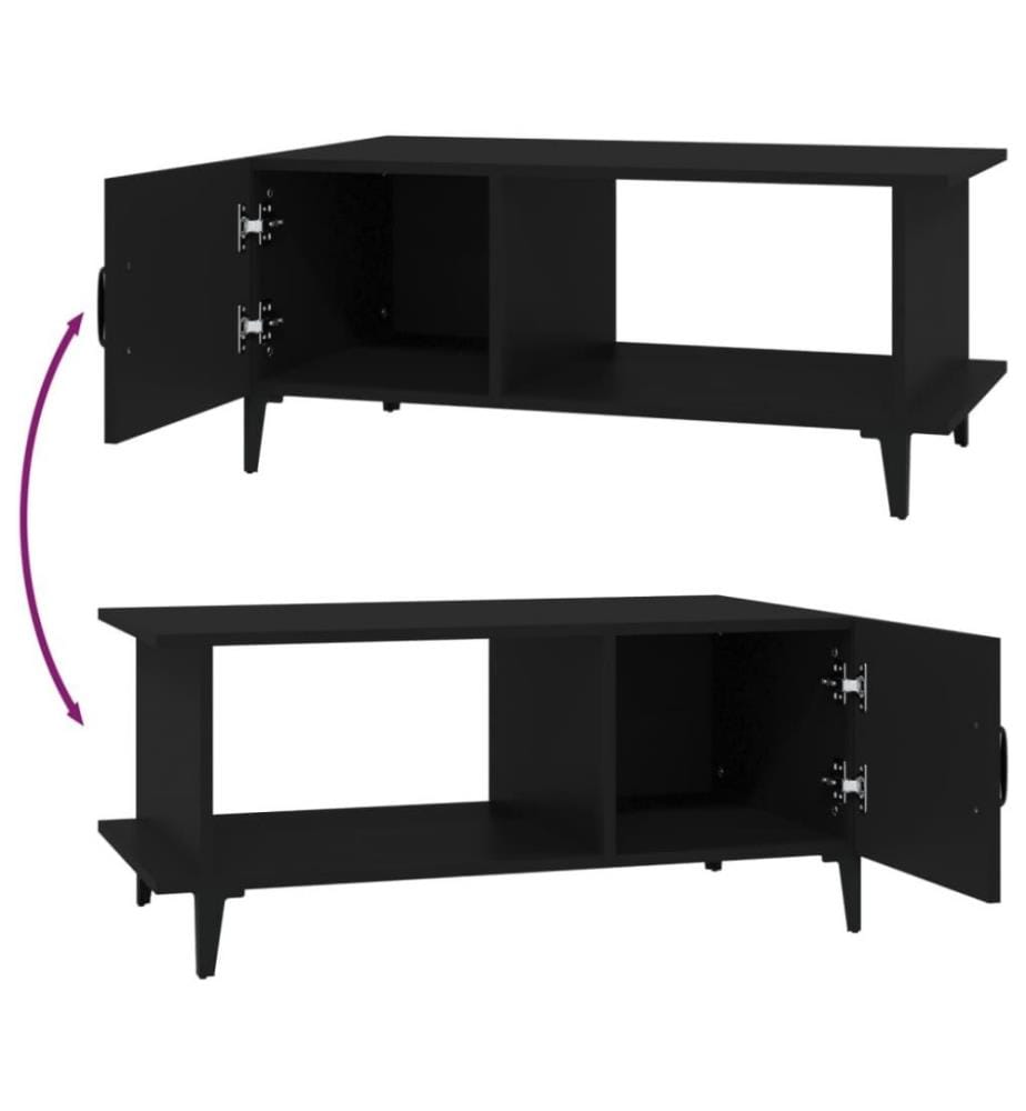 Couchtisch Schwarz 90x50x40 cm Holzwerkstoff