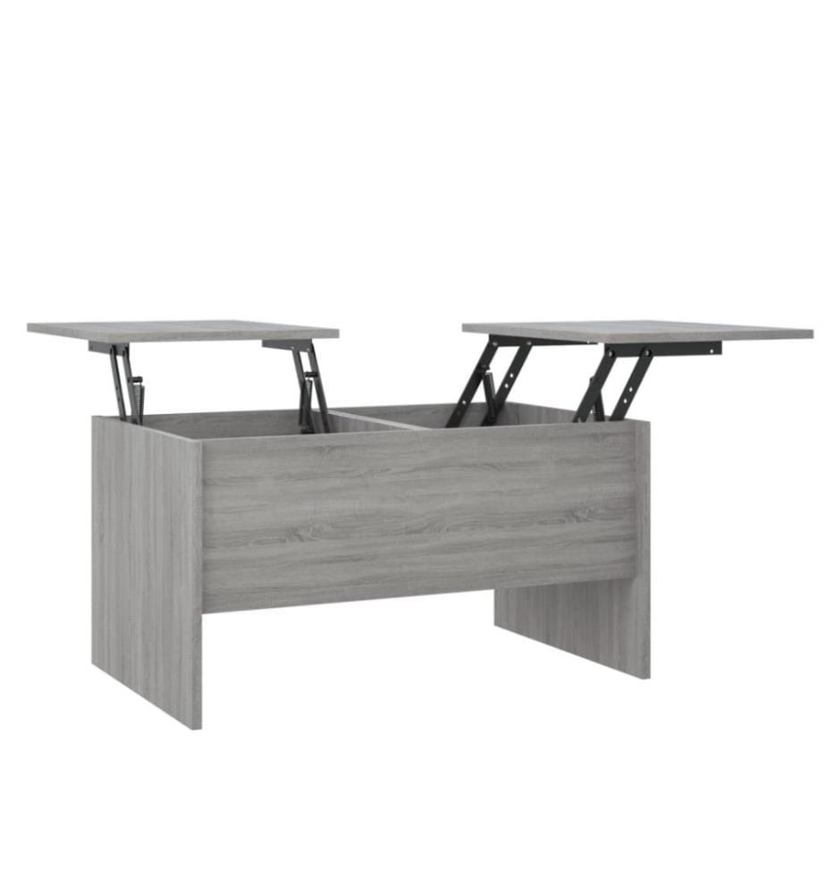 Couchtisch Grau Sonoma 80x50x42,5 cm Holzwerkstoff
