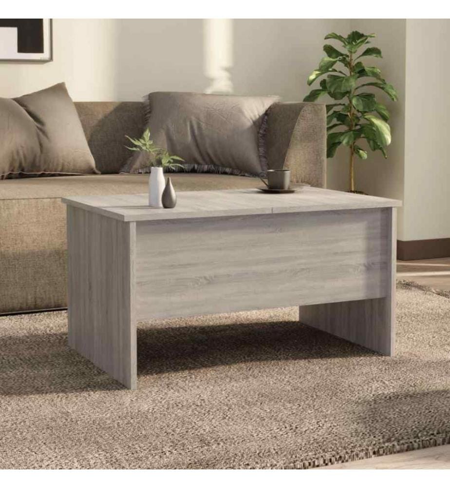 Couchtisch Grau Sonoma 80x50x42,5 cm Holzwerkstoff