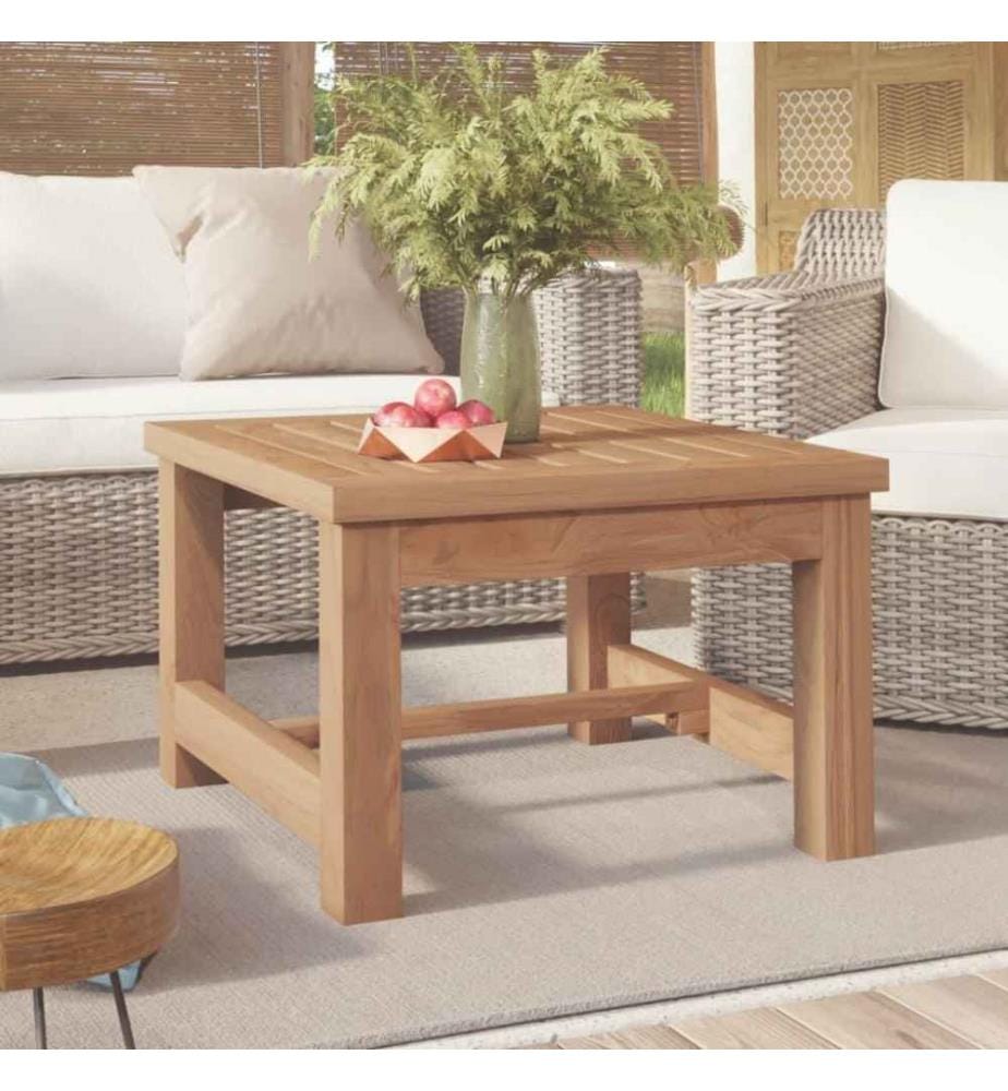 Table basse 45x45x30 cm Bois massif de teck