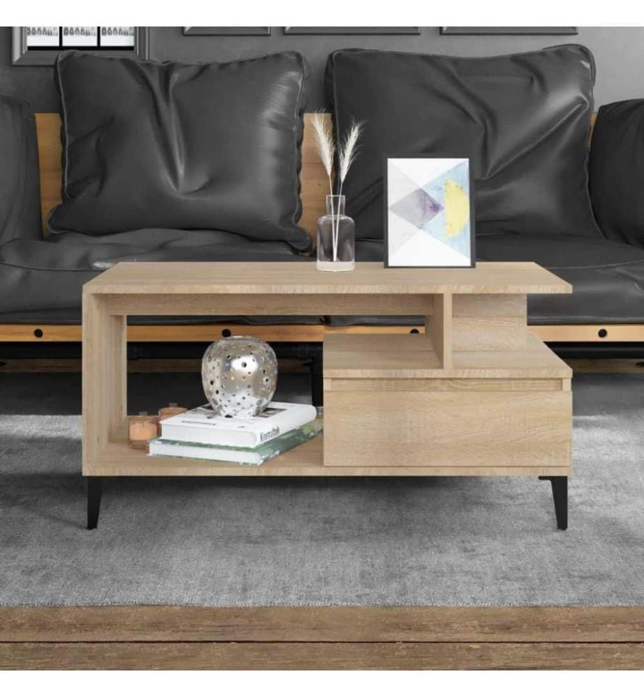 Couchtisch Sonoma-Eiche 90x49x45 cm Holzwerkstoff