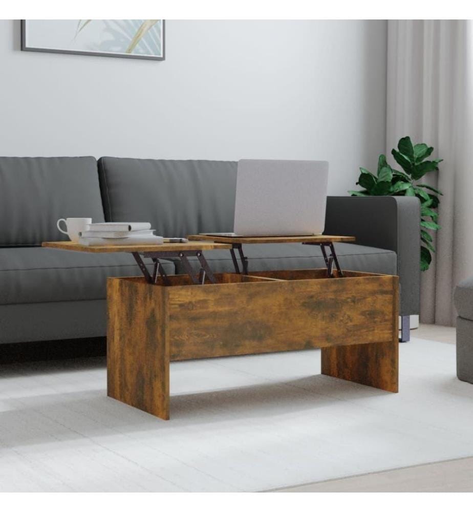 Couchtisch Räuchereiche 102x50,5x46,5 cm Holzwerkstoff
