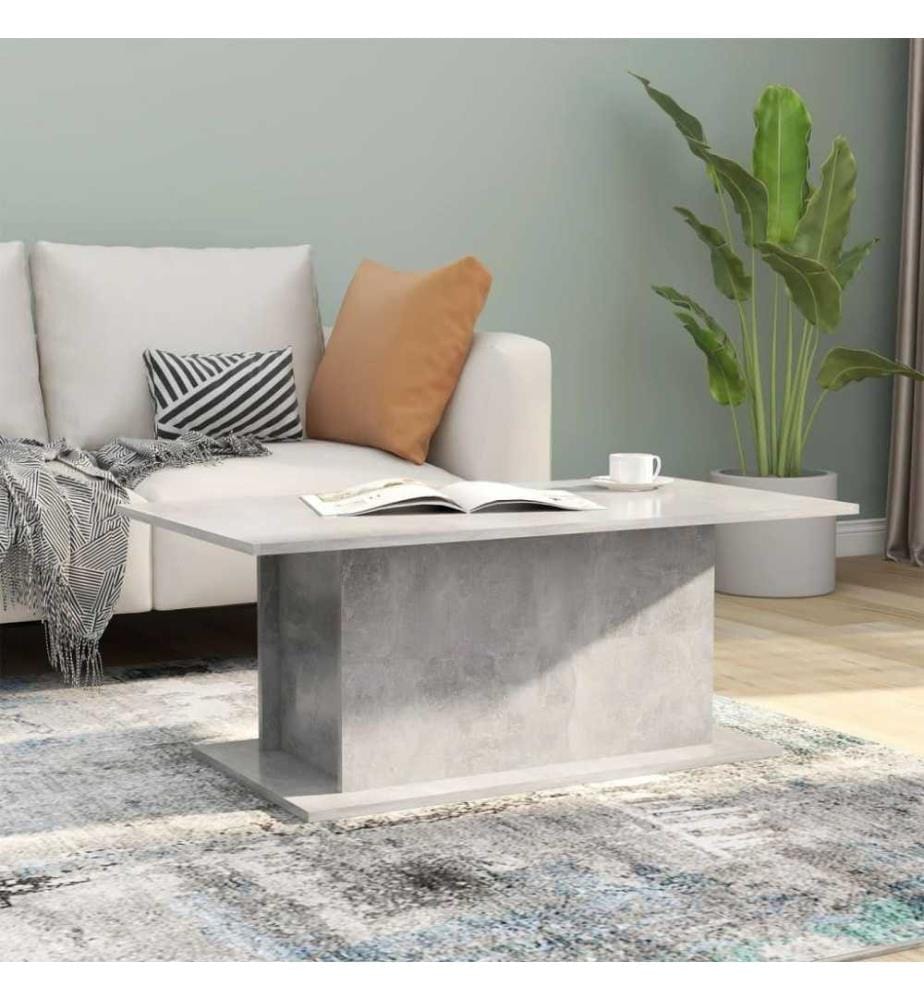Couchtisch Betongrau 102x55,5x40 cm Holzwerkstoff