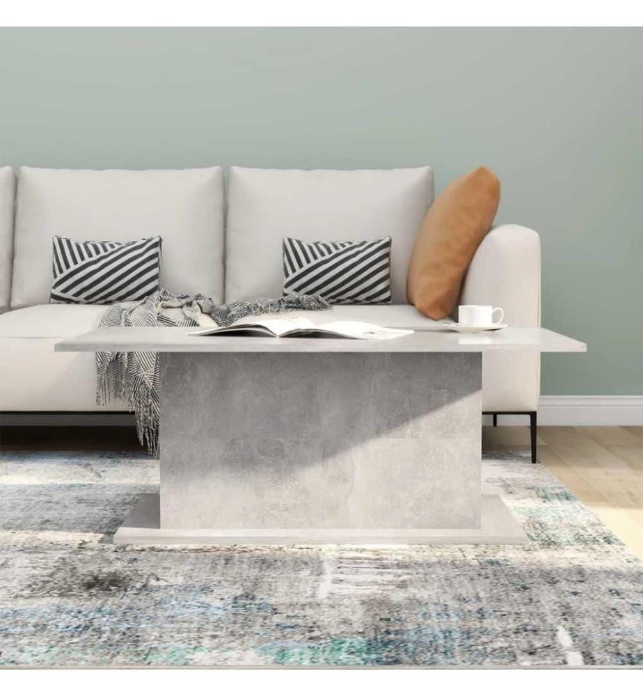Couchtisch Betongrau 102x55,5x40 cm Holzwerkstoff