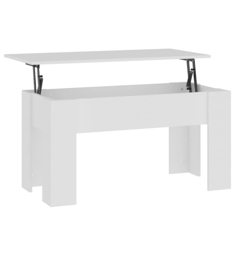 Couchtisch Weiss 101x49x52 cm Holzwerkstoff
