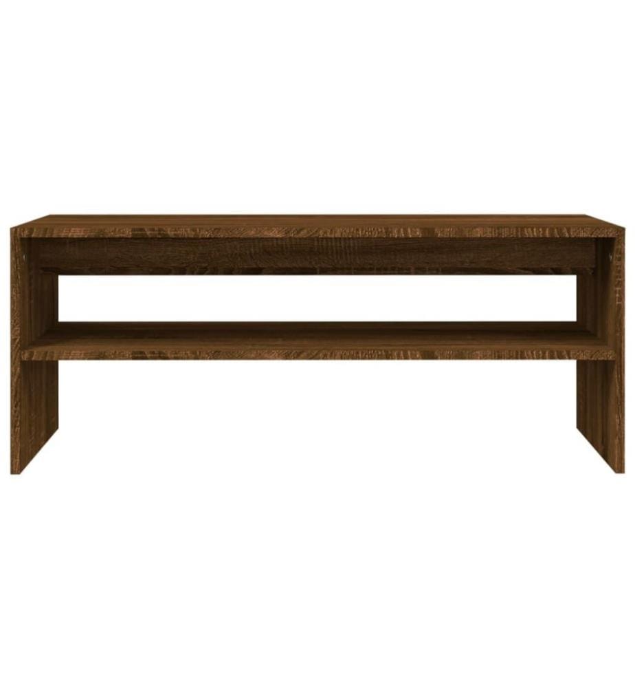Couchtisch Braun Eichen-Optik 100x40x40 cm Holzwerkstoff
