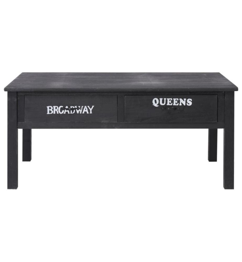 Table basse Noir 100 x 50 x 45 cm Bois