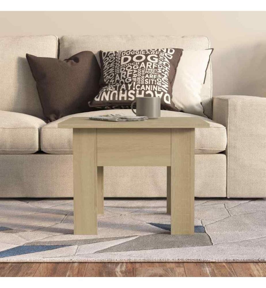 Couchtisch Sonoma-Eiche 55x55x42 cm Holzwerkstoff