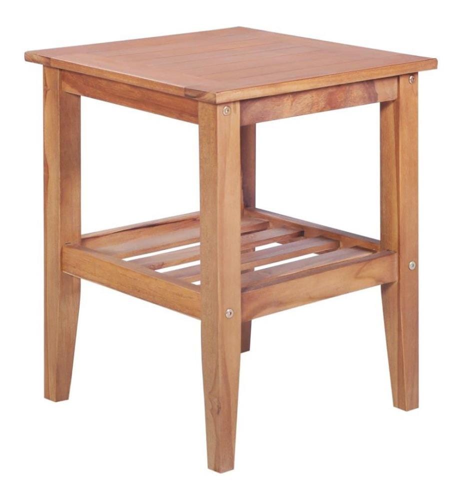 Table basse 40x40x50 cm Carrée Teck solide