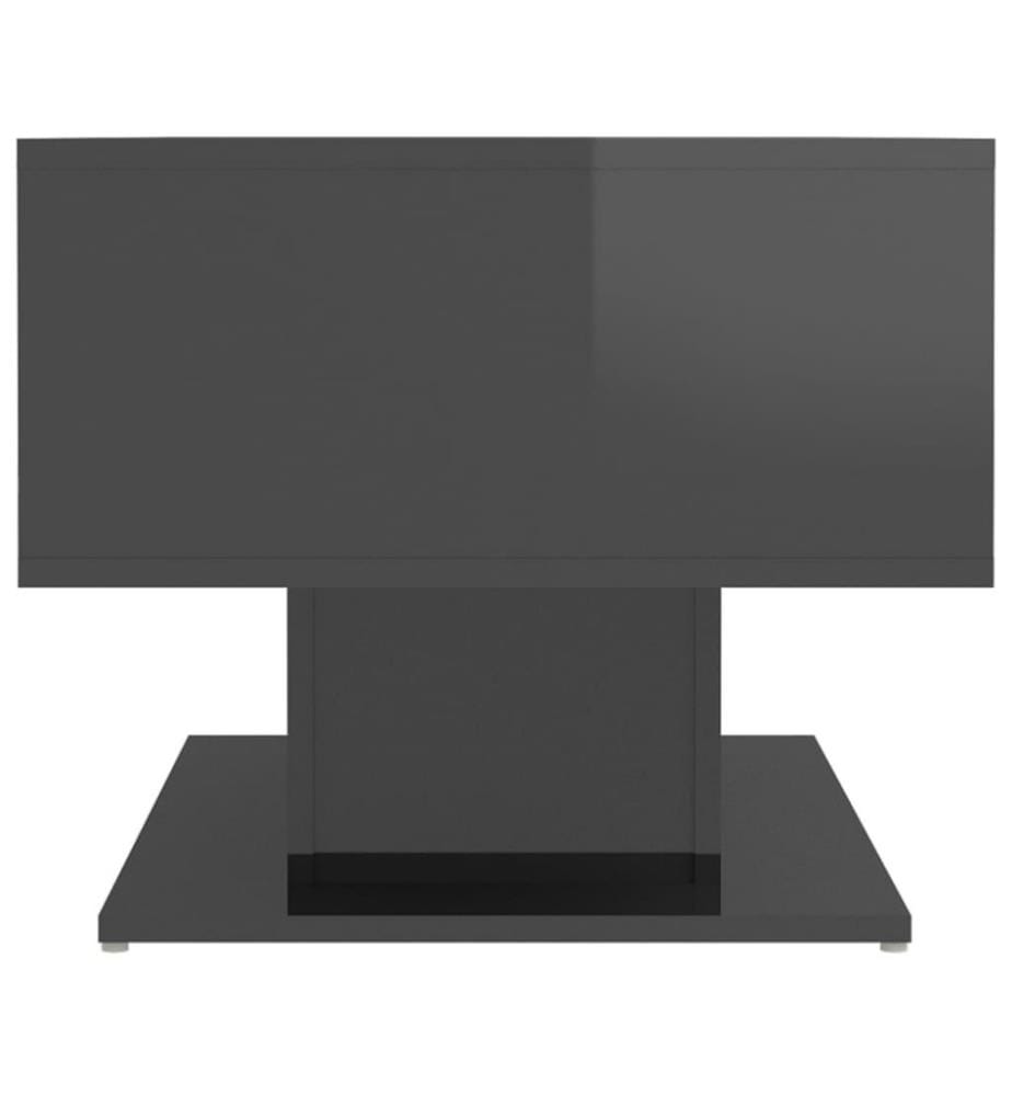 Couchtisch Hochglanz-Grau 103,5x50x44,5 cm Holzwerkstoff