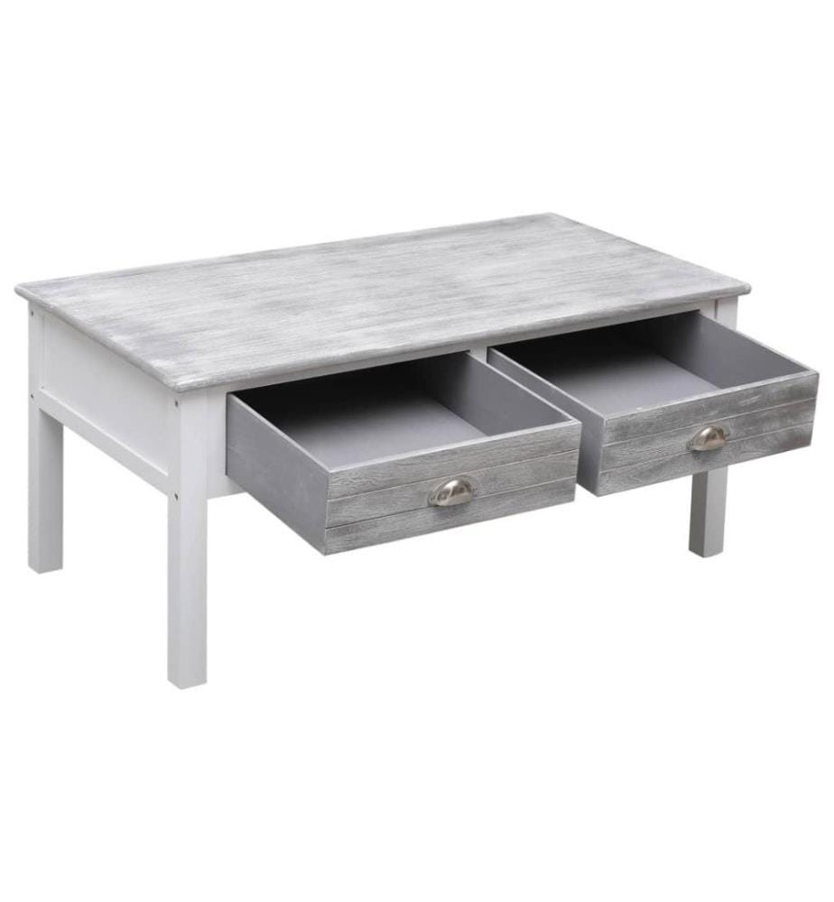Couchtisch Grau 100 x 50 x 45 cm Holz