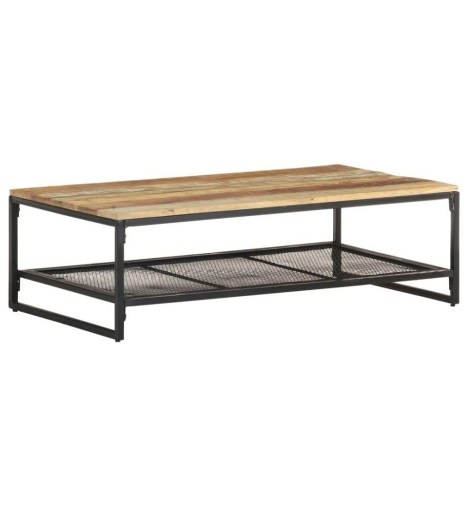Table basse 110x60x35 cm Bois de récupération massif