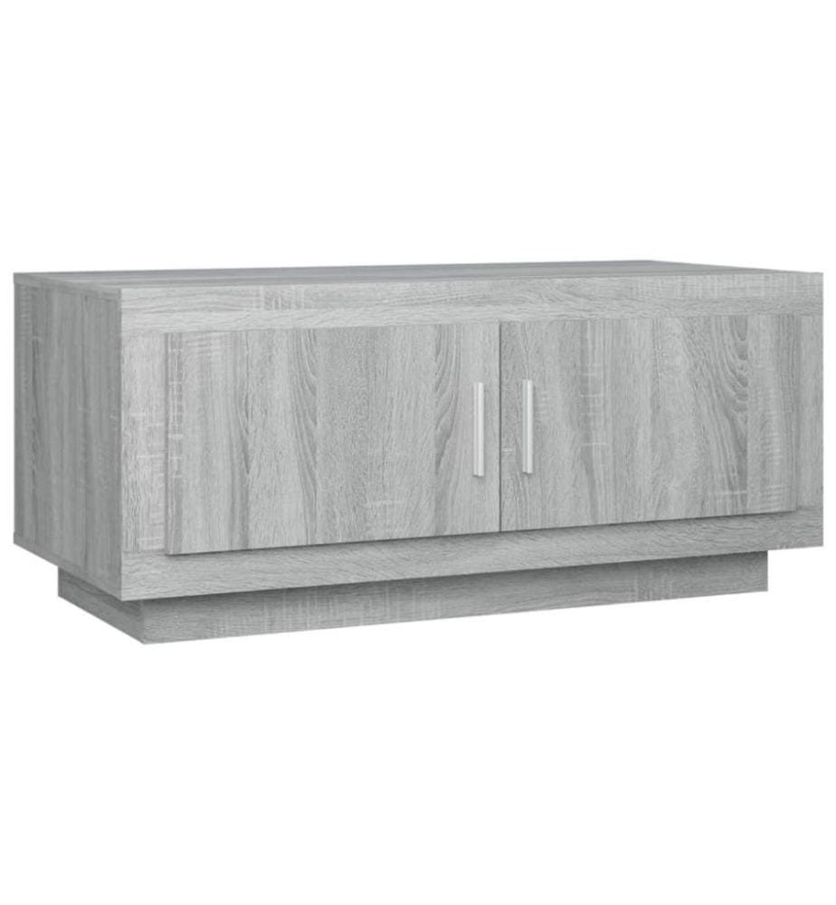 Couchtisch Grau Sonoma 102x50x45 cm Holzwerkstoff
