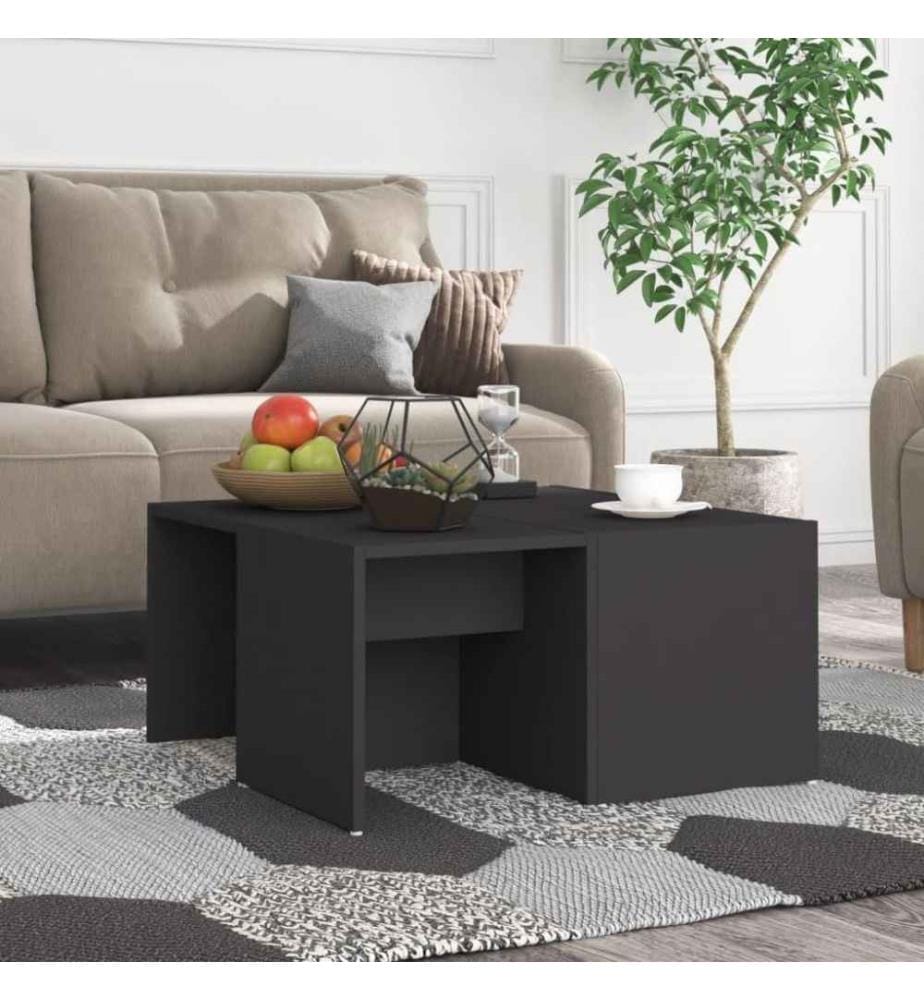 Couchtische 4 Stk. Grau 33x33x33 cm Holzwerkstoff