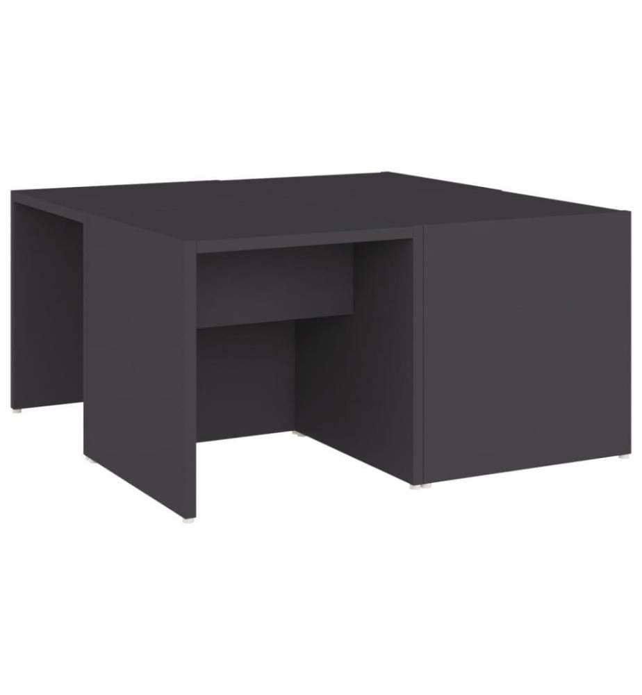 Couchtische 4 Stk. Grau 33x33x33 cm Holzwerkstoff