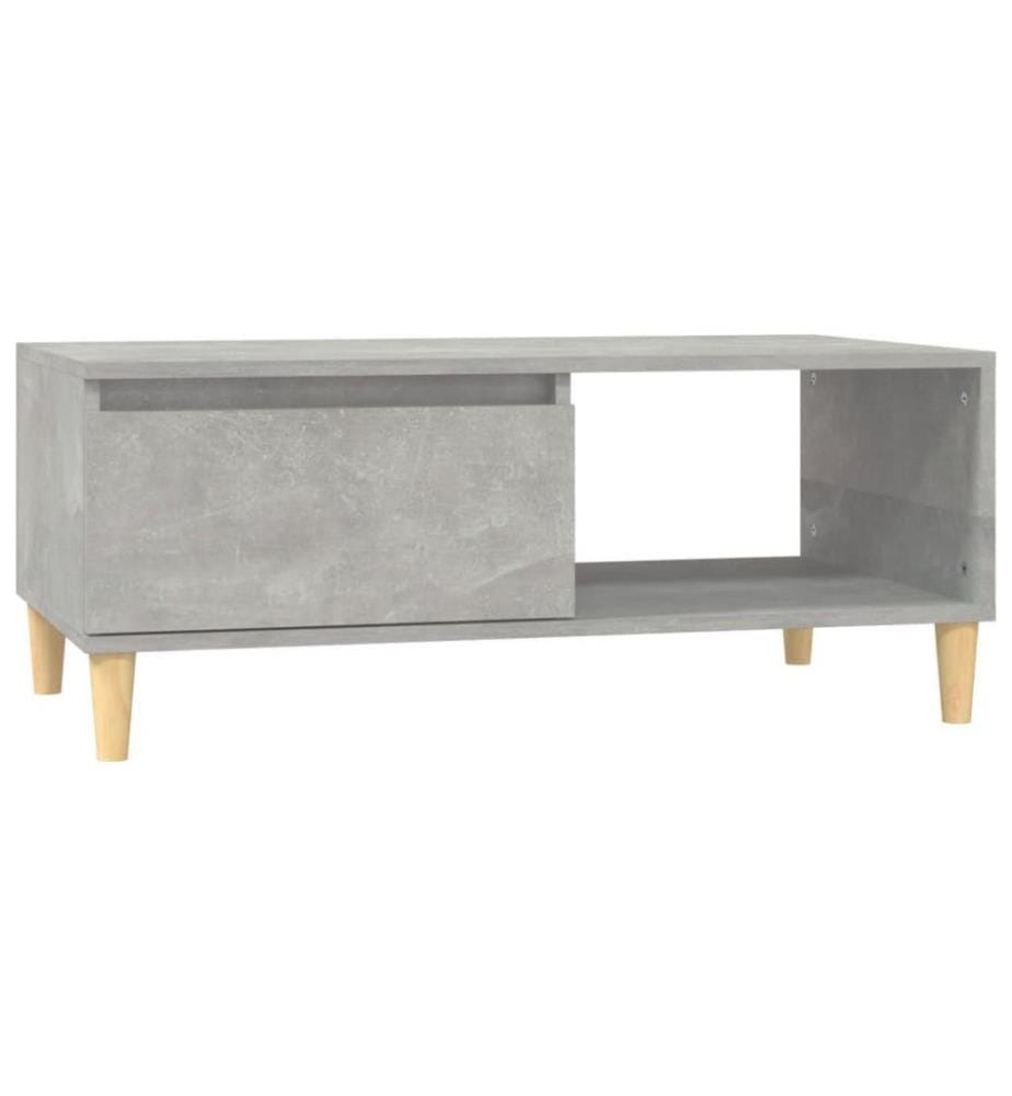 Couchtisch Betongrau 90x50x36,5 cm Holzwerkstoff