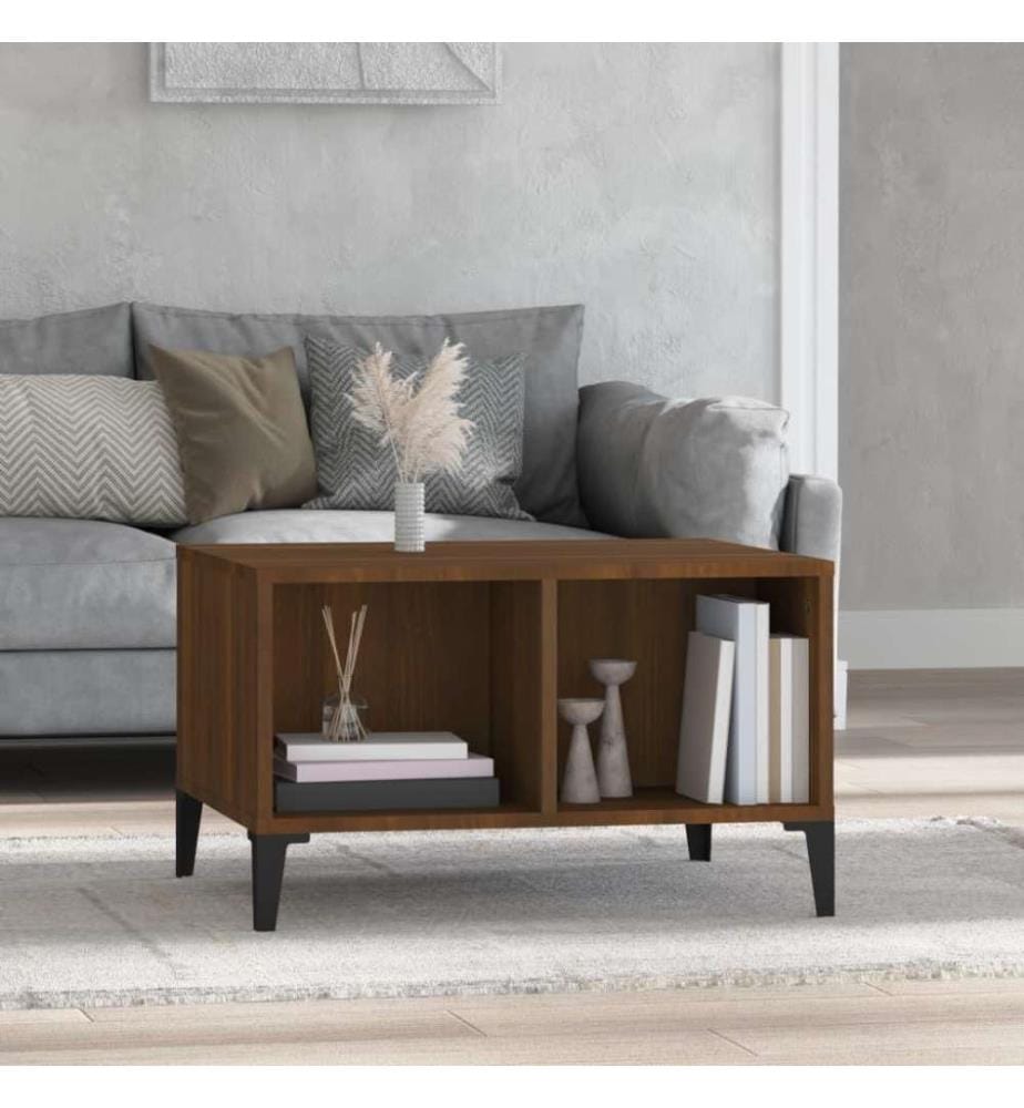 Couchtisch Braun Eichen-Optik 60x50x36,5 cm Holzwerkstoff