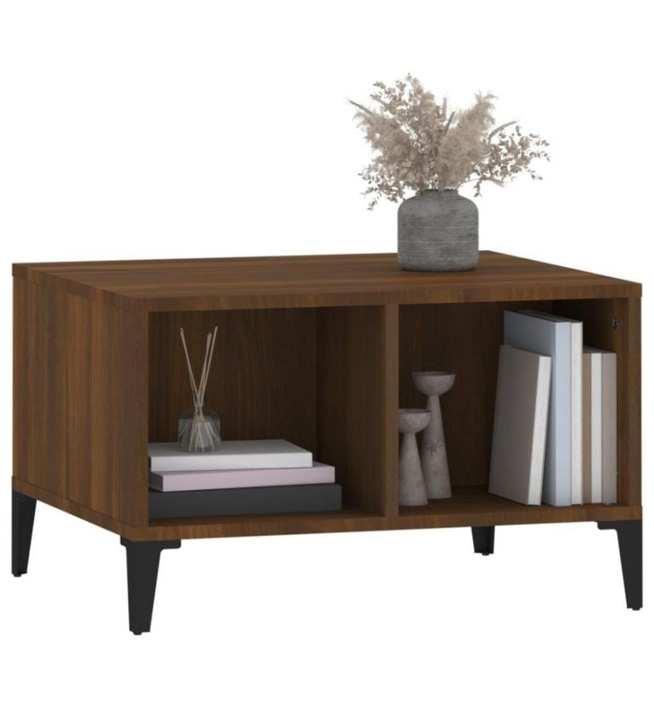 Couchtisch Braun Eichen-Optik 60x50x36,5 cm Holzwerkstoff