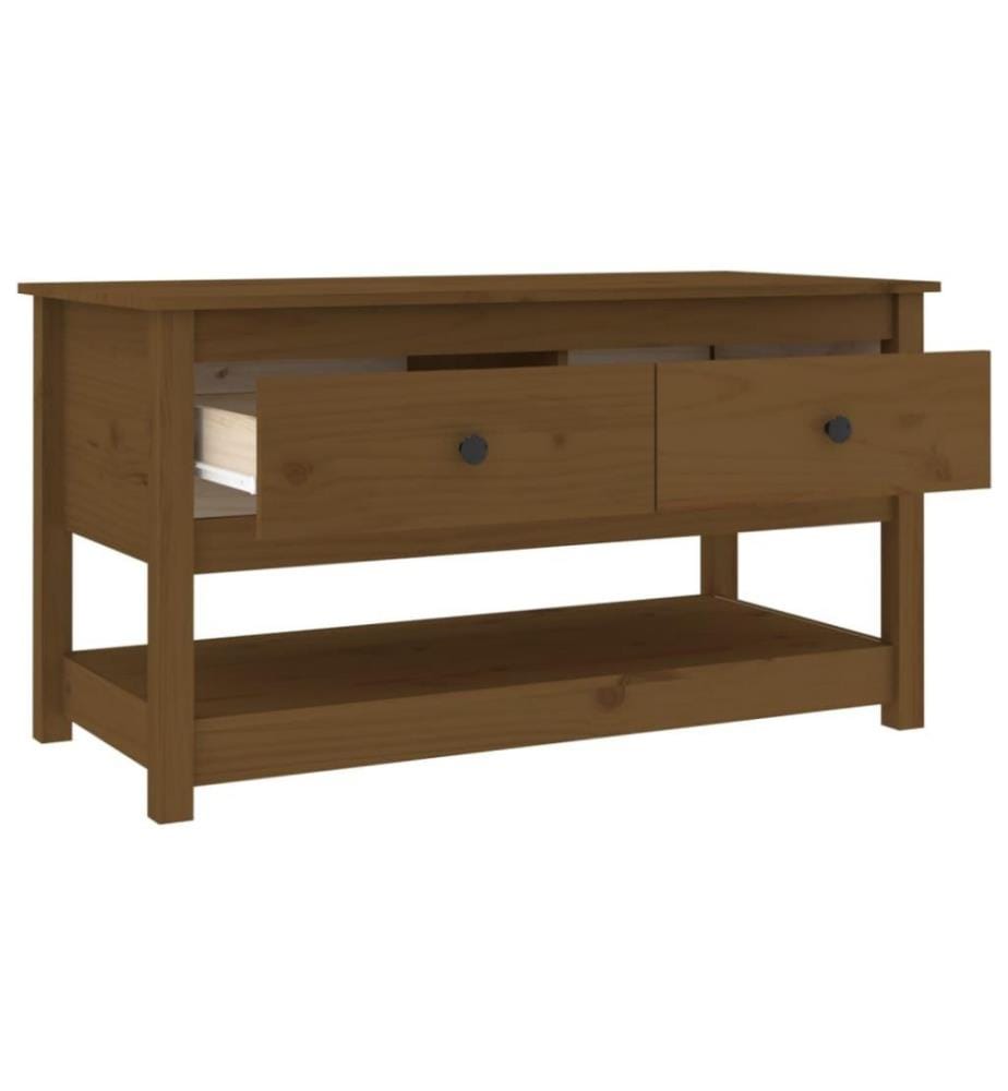 Couchtisch Honigbraun 102x49x55 cm Massivholz Kiefer