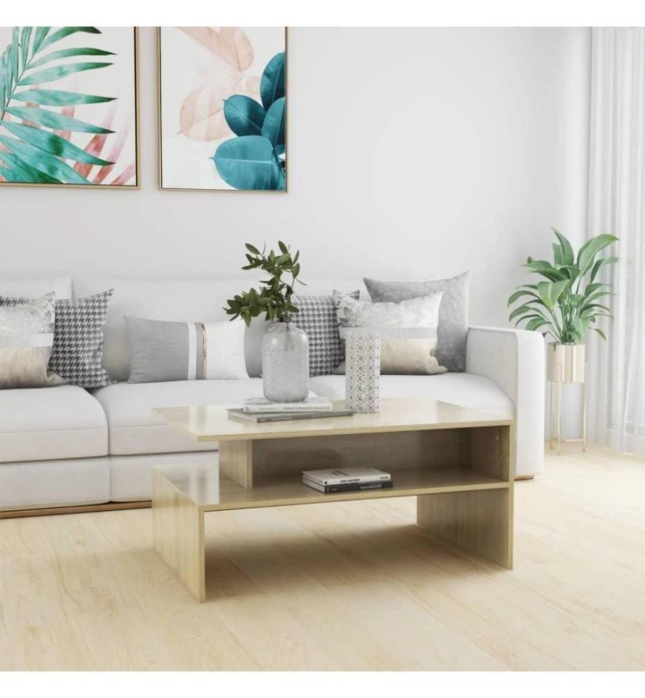 Couchtisch Sonoma-Eiche 90x60x42,5 cm Holzwerkstoff