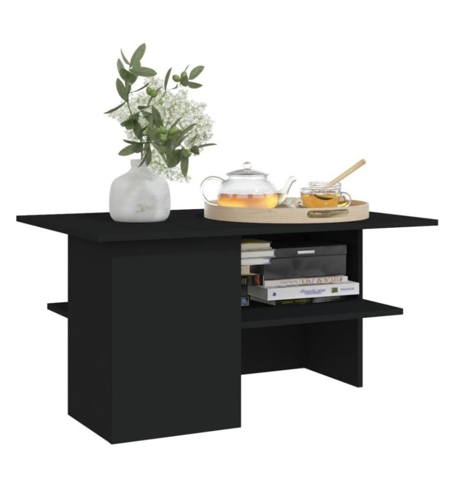 Couchtisch Schwarz 90x60x46,5 cm Holzwerkstoff