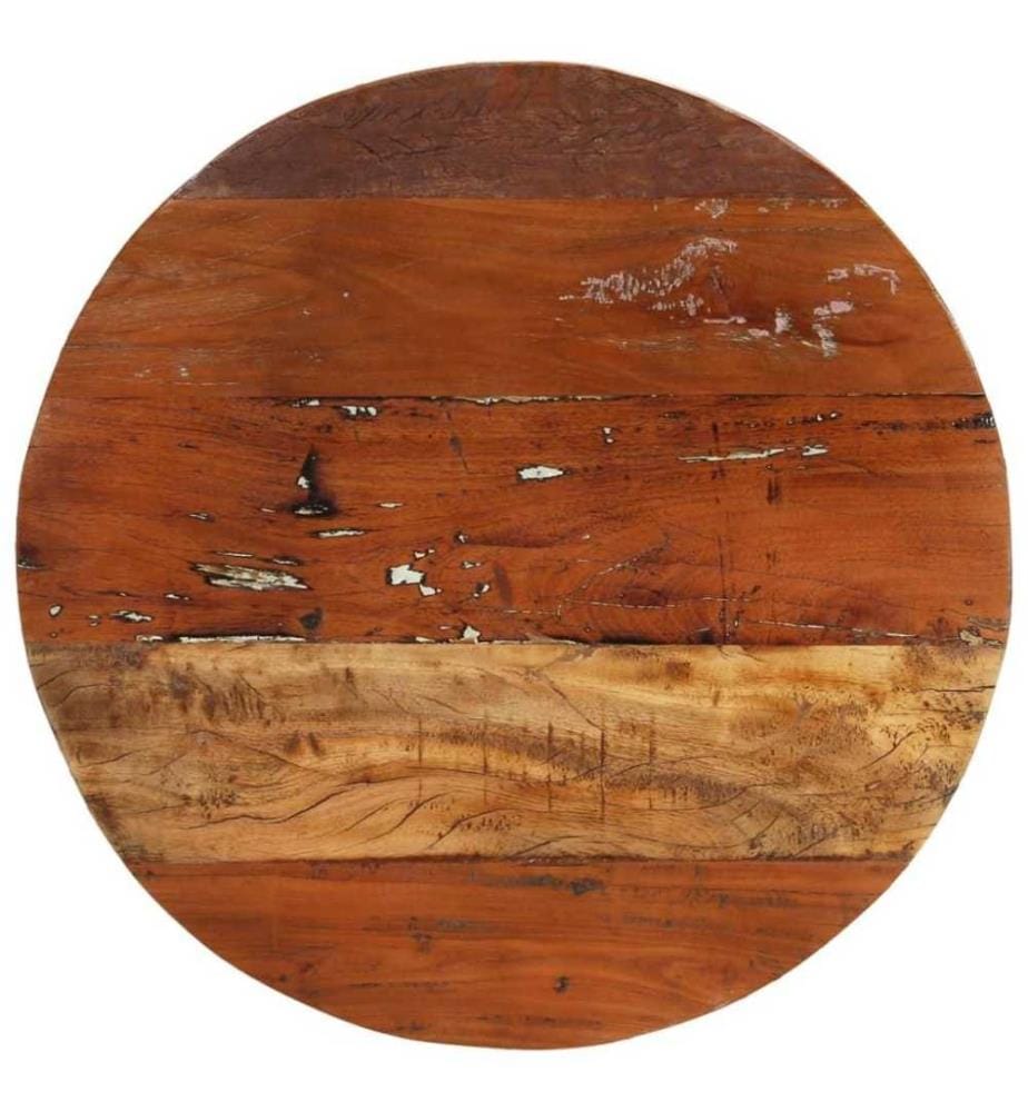 Couchtisch Ø68 cm Massivholz aus Altholz