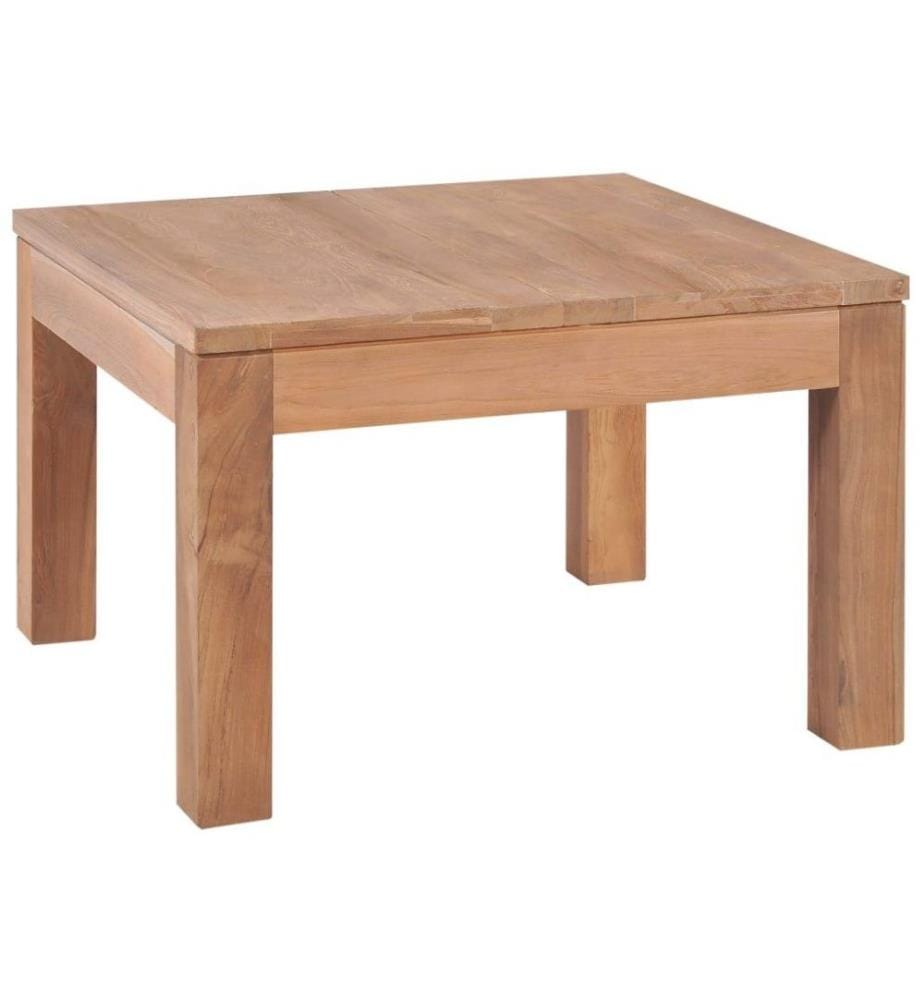 Couchtisch Teakholz Massiv mit Natürlichem Finish 60x60x40 cm
