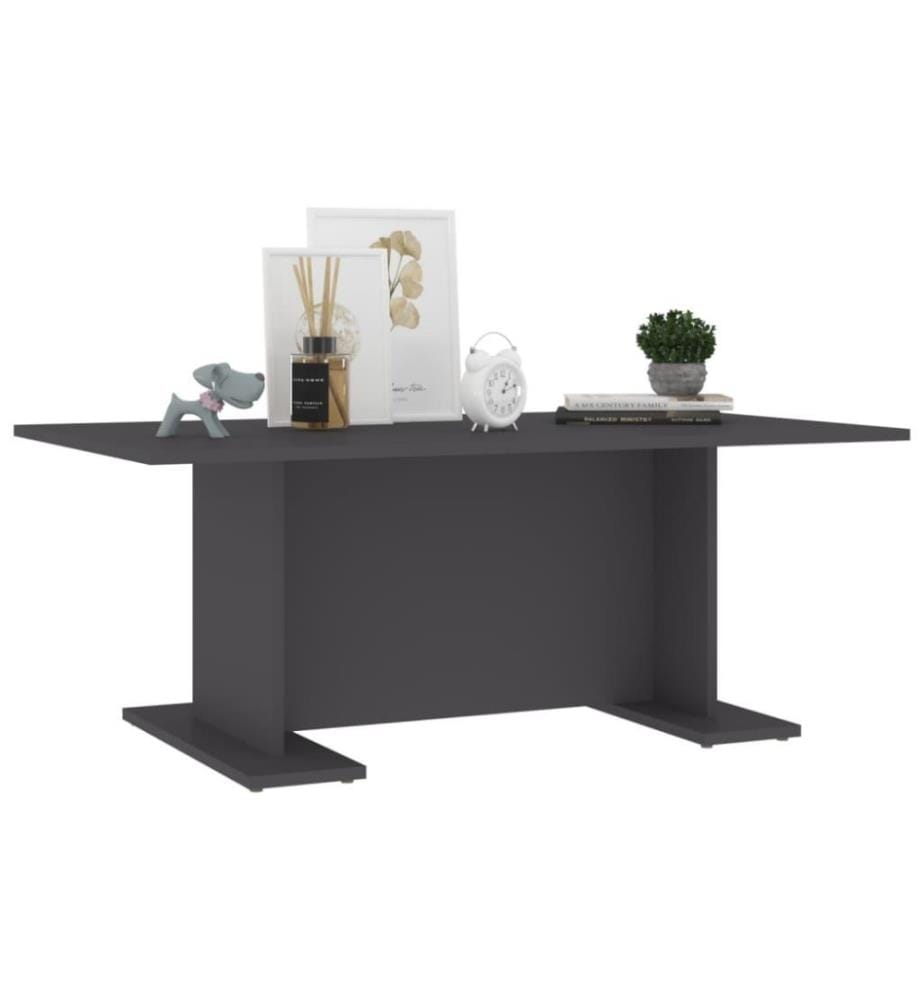Couchtisch Grau 103,5x60x40 cm Holzwerkstoff