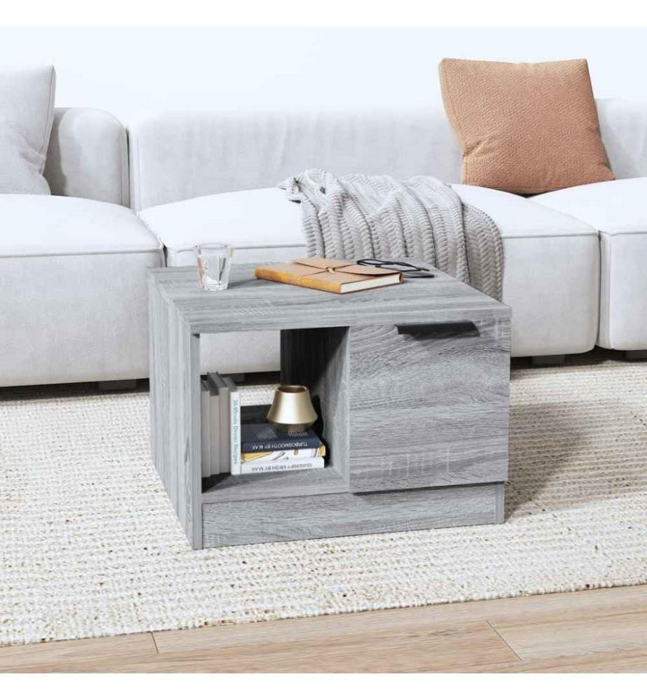 Couchtisch Grau Sonoma 50x50x36 cm Holzwerkstoff