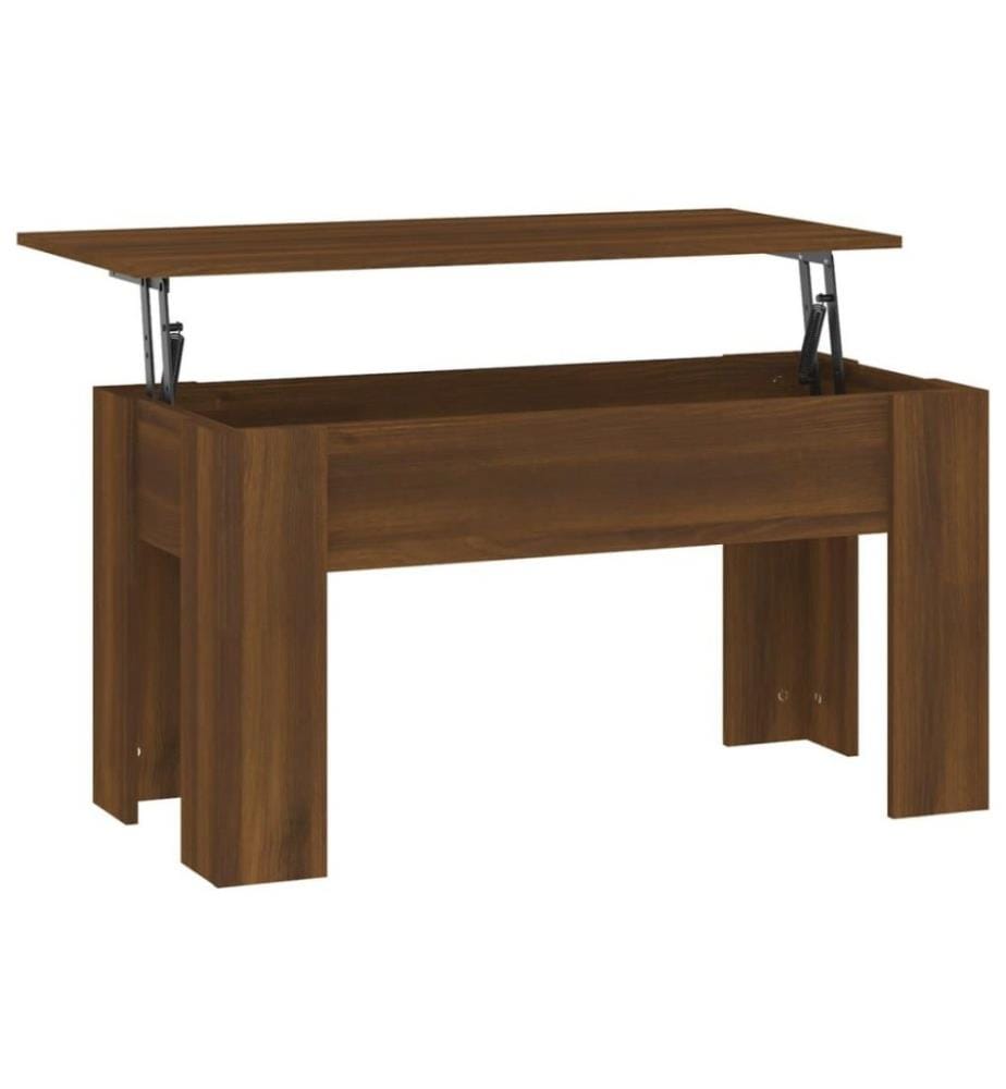 Couchtisch Braun Eichen-Optik 101x49x52 cm Holzwerkstoff