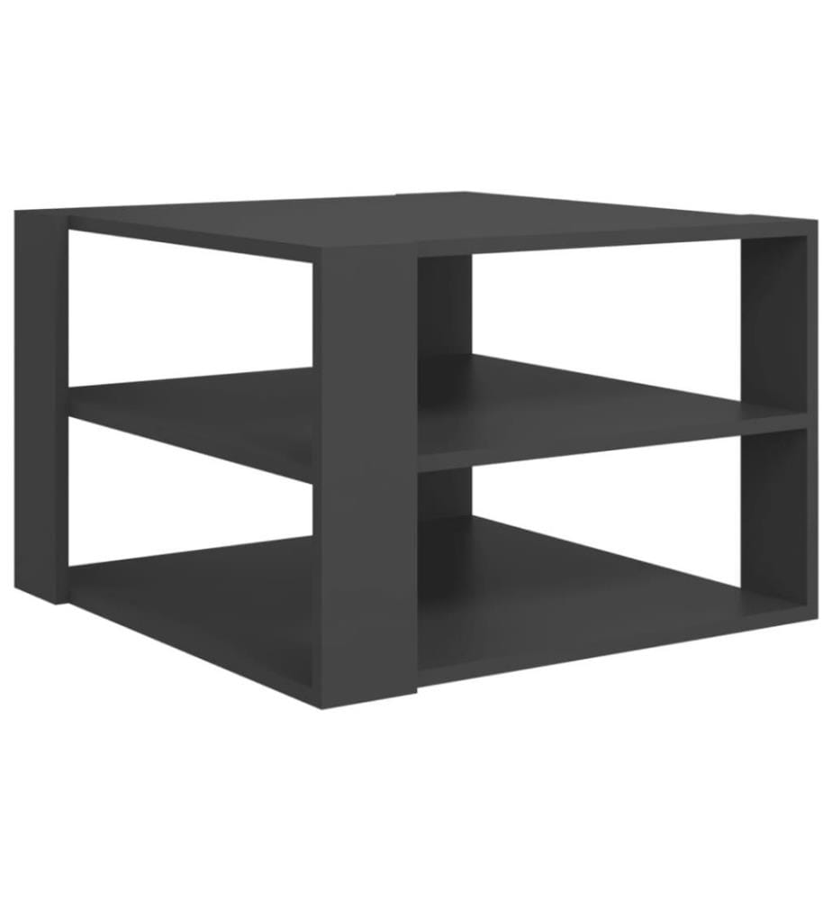 Couchtisch Grau 60x60x40 cm Holzwerkstoff