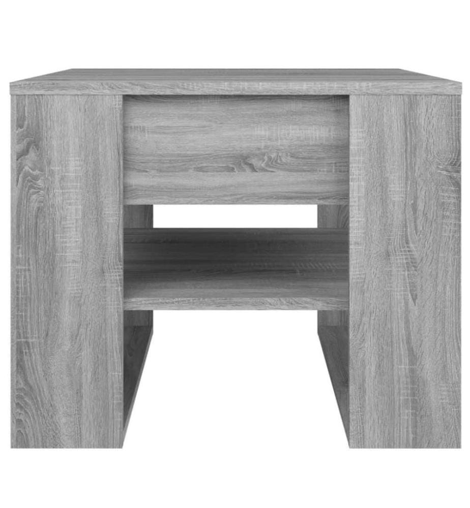 Couchtisch Grau Sonoma 55,5x55x45 cm Holzwerkstoff