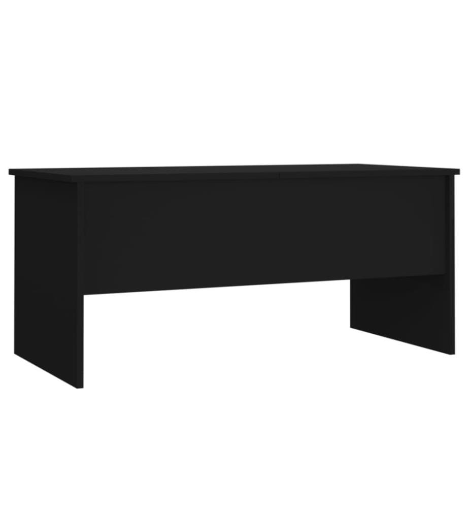 Couchtisch Schwarz 102x50,5x46,5 cm Holzwerkstoff