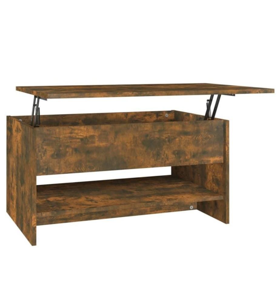 Couchtisch Räuchereiche 80x50x40 cm Holzwerkstoff