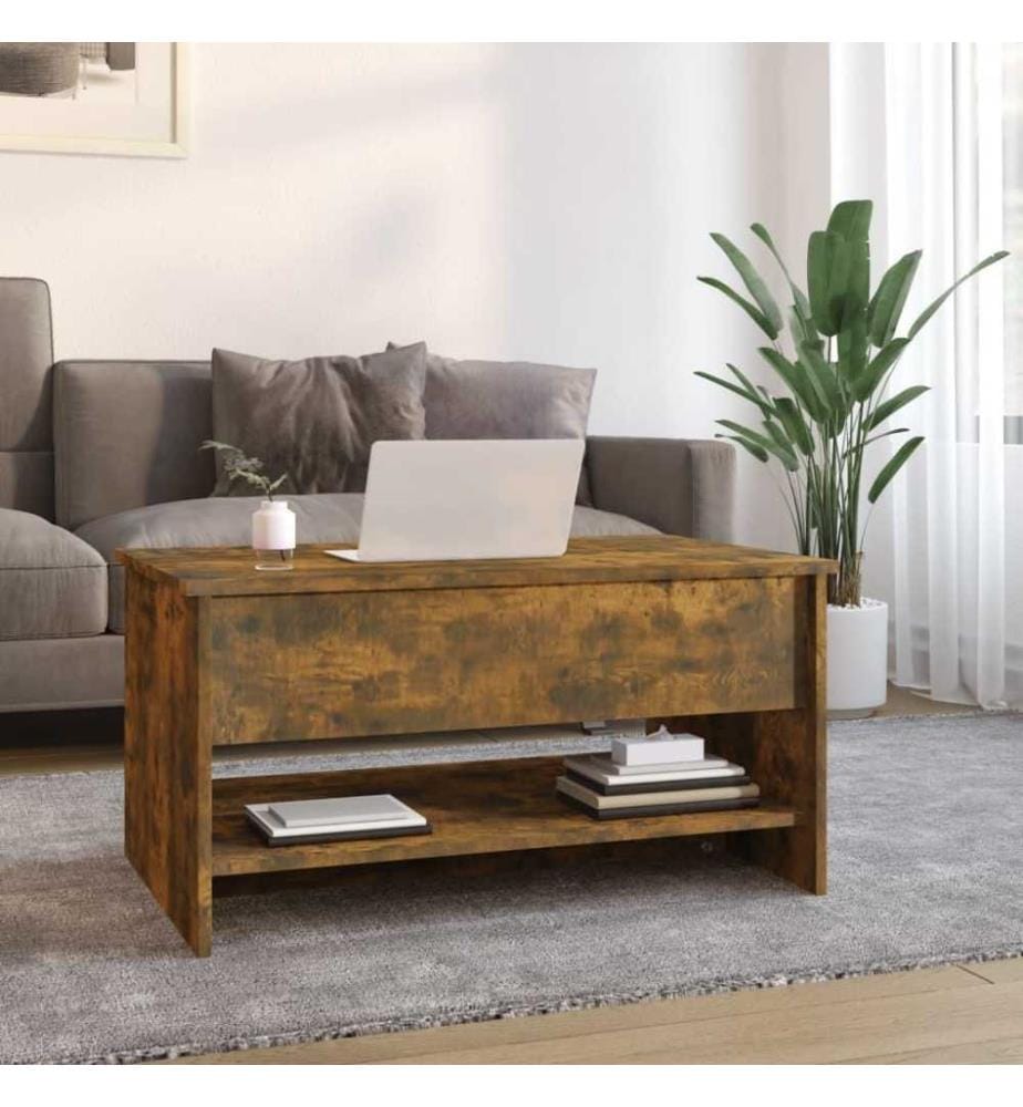 Couchtisch Räuchereiche 80x50x40 cm Holzwerkstoff