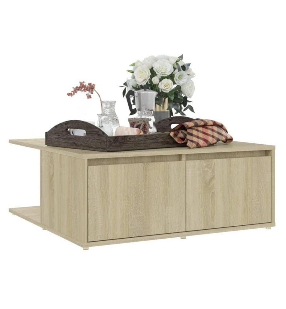 Couchtisch Sonoma-Eiche 80x80x31 cm Holzwerkstoff