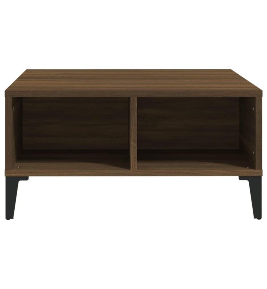 Couchtisch Braun Eichen-Optik 60x60x30 cm Holzwerkstoff