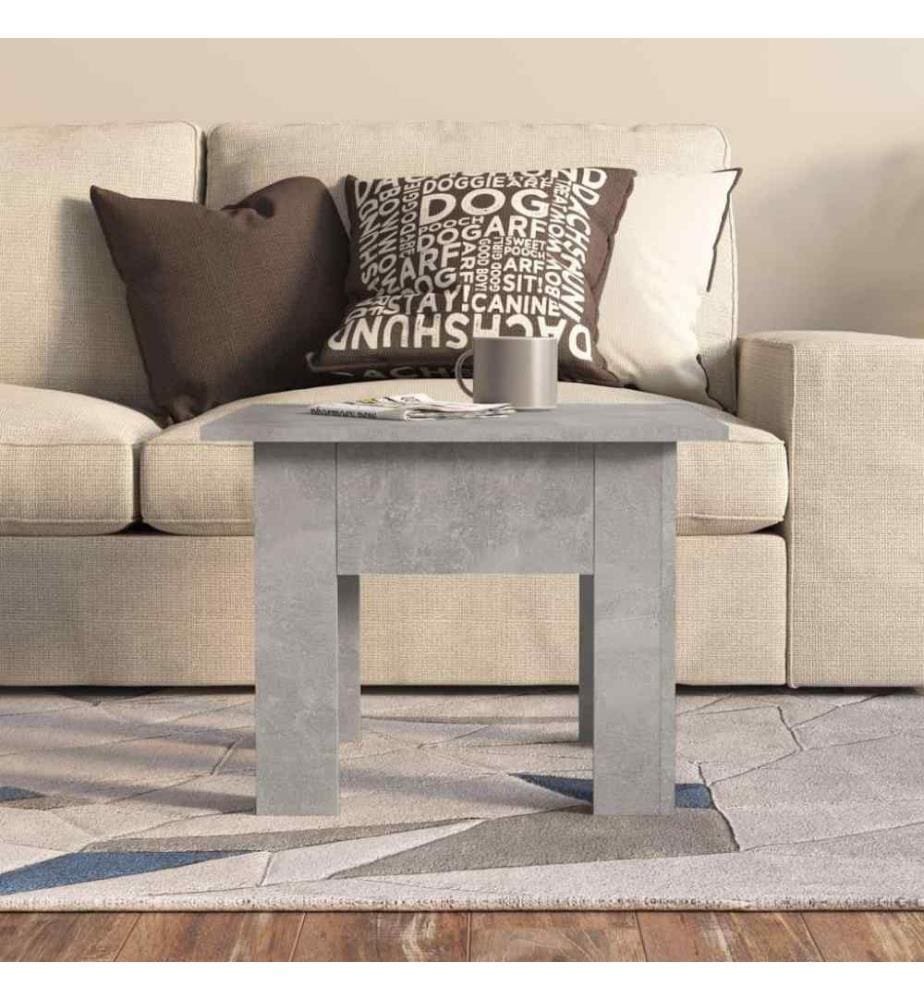 Couchtisch Betongrau 55x55x42 cm Holzwerkstoff