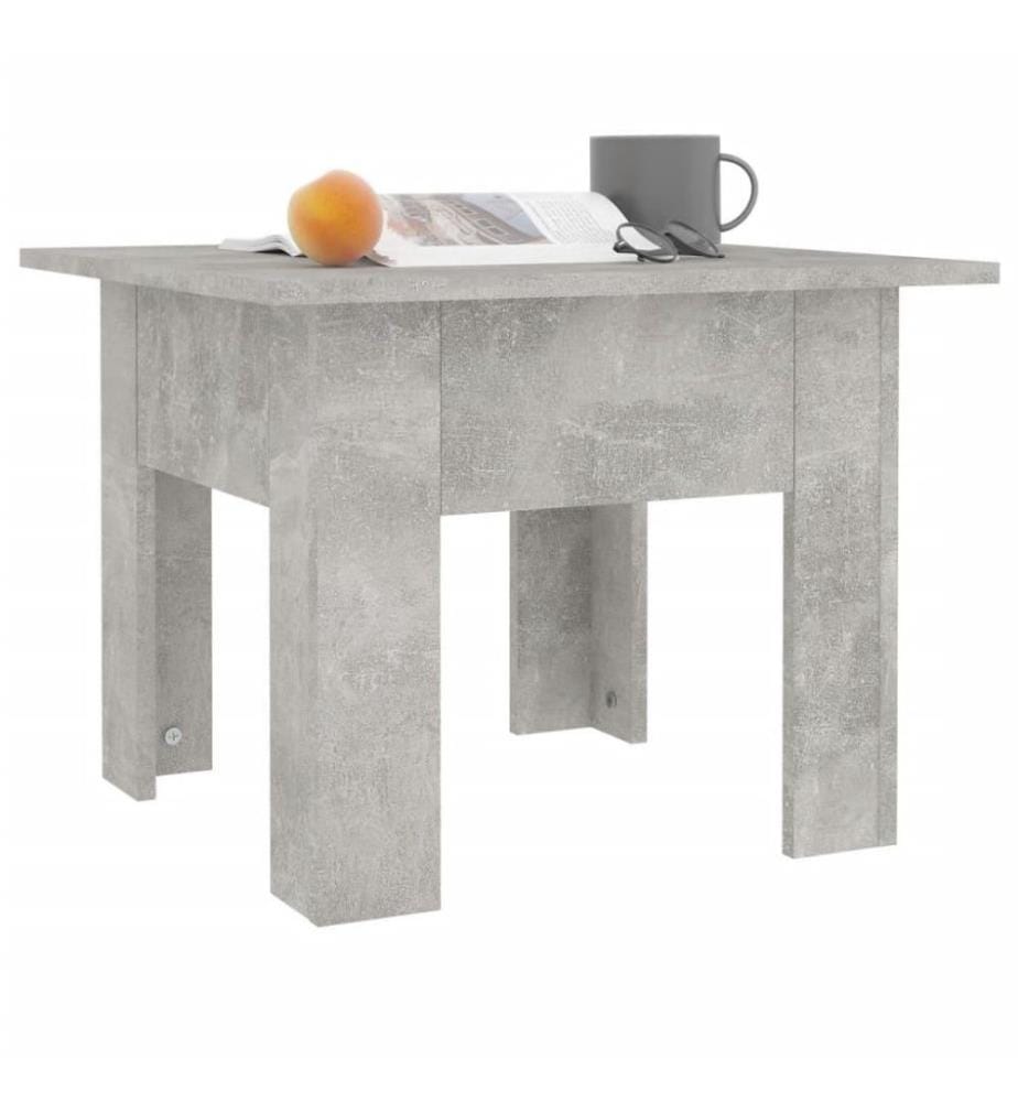 Couchtisch Betongrau 55x55x42 cm Holzwerkstoff