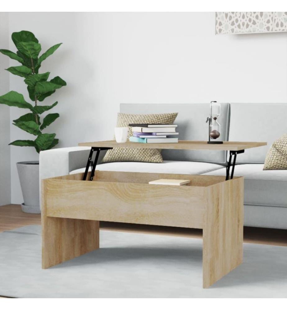 Couchtisch Sonoma-Eiche 80x50,5x41,5 cm Holzwerkstoff