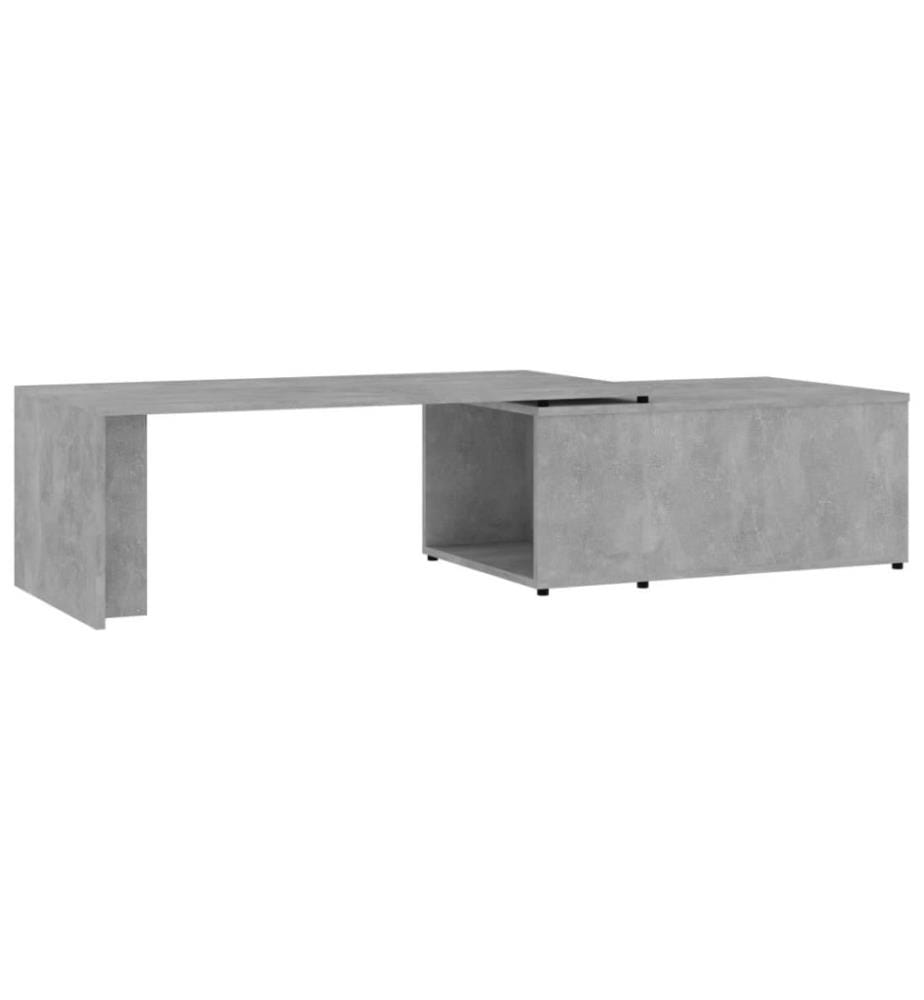 Couchtisch Betongrau 150x50x35 cm Holzwerkstoff